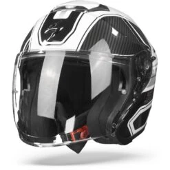 Scorpion EXO-S1 Cross-Ville White Black Silver Jet Helmet -Scorpion scorpionexo s1cross villewhiteblacksilverglossy frontpage