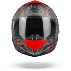 Scorpion EXO-1400 Air Spatium Matt Silver Red Full Face Helmet -Scorpion scorpionexo1400spartiummattsilverred.01