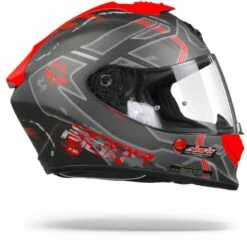 Scorpion EXO-1400 Air Spatium Matt Silver Red Full Face Helmet -Scorpion scorpionexo1400spartiummattsilverred.29